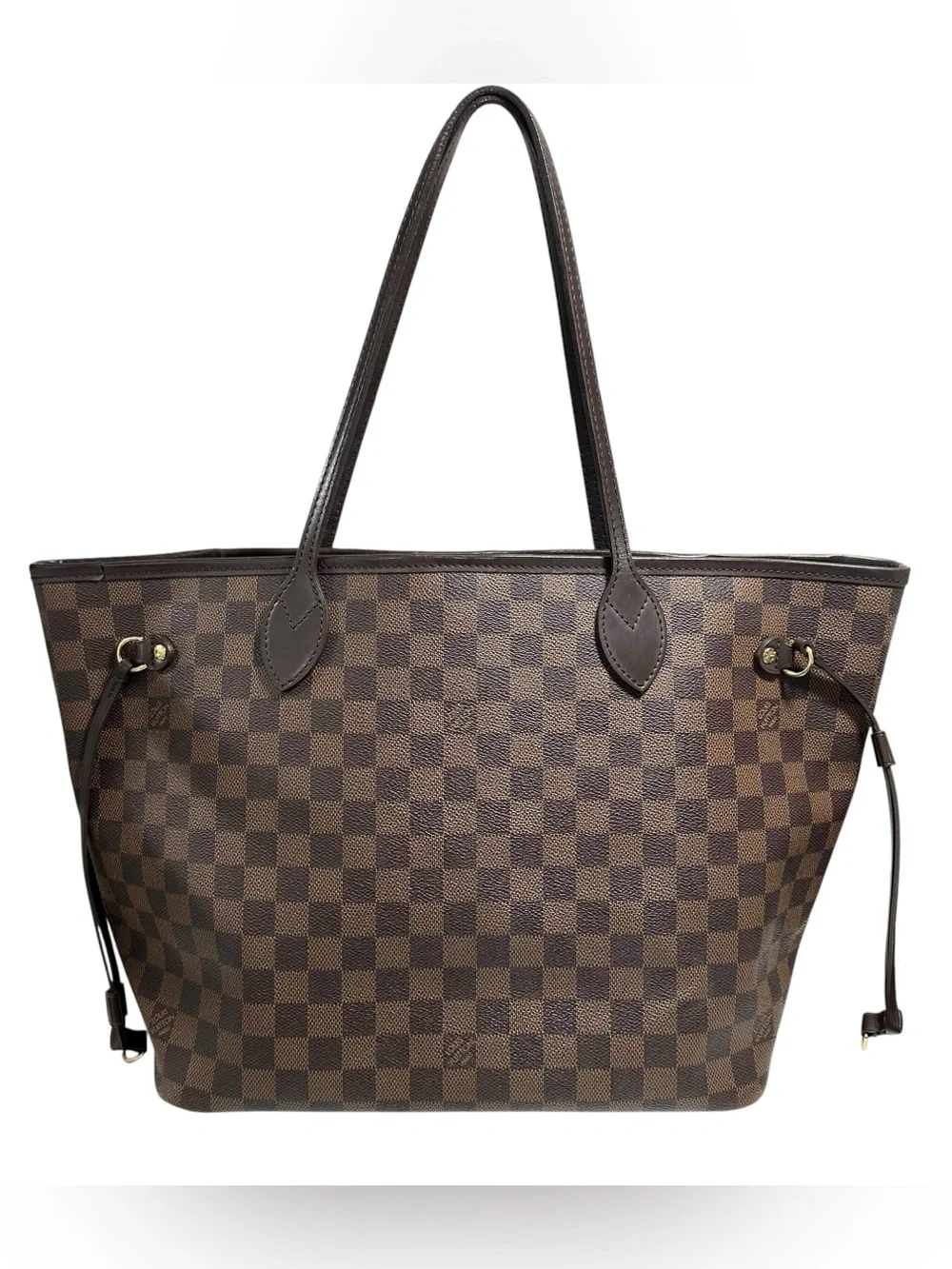 Louis Vuitton Damier Ebene Neverfull MM Tote Bag
